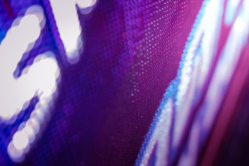 CloseUp LED blurred screen. LED soft focus background. abstract background ideal for design.