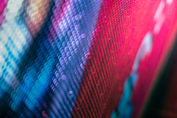 CloseUp LED blurred screen. LED soft focus background. abstract background ideal for design.