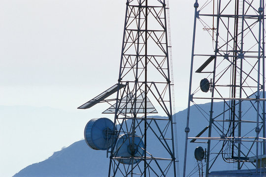 Antenna and relay dishes