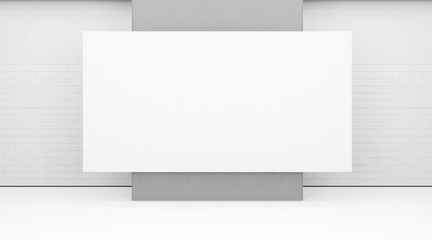 Background. White Backdrop, 3D rendering