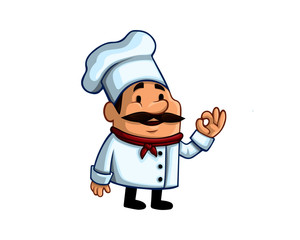 chef with pizza