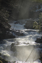 Misty Morning Waterfall