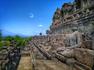 Borodubur temple. Indonesia.