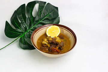 Tongseng Sapi Kambing is a traditional mutton curry  ,typical Indonesian food made from mutton