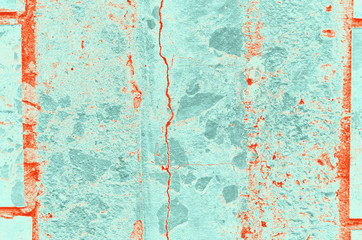 abstract red, orange, celadon and aquamarine colors background for design