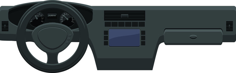 Vehicle dashboard vector icon