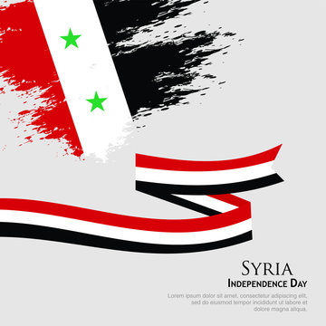 Syria flag vector. can be used for Independence Day celebrations or other events
