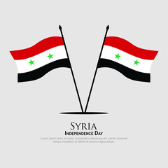 Syria flag vector. can be used for Independence Day celebrations or other events