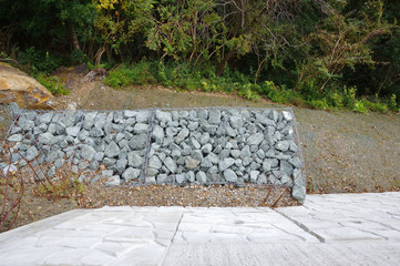 上から見た蛇籠