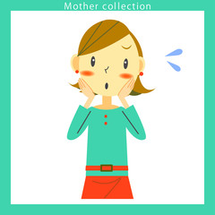 女性、妻、母　困る