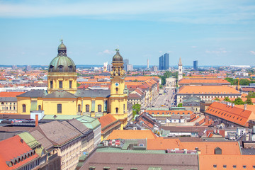Cityscape view of central Munich