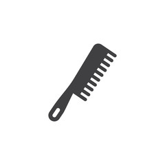 comb icon, hairbrush icon