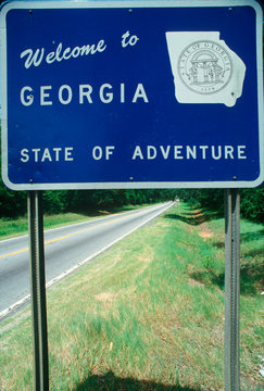 Welcome To Georgia Sign