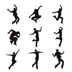Contemporary Male Dancer Silhouettes
