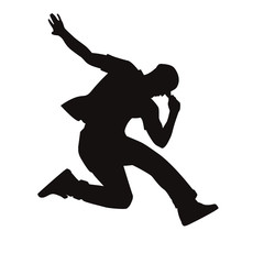 Contemporary Male Dancer Silhouette