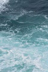 sea wave in turquoise color