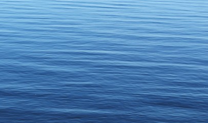 Calm blue river water texture, natural water background 