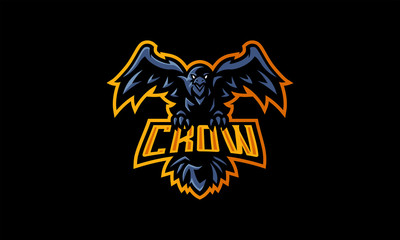 Crow Esport Logo - Mascot Logo-01