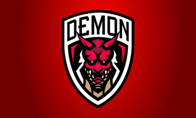 Demon Esport Logo - Mascot Logo-14