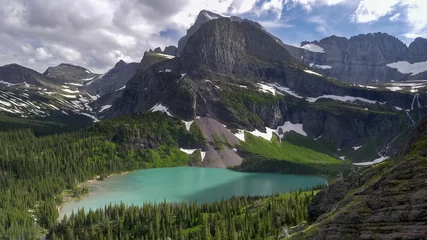 Papier peint photo  view of grinnell lake at glacier national park  © chris