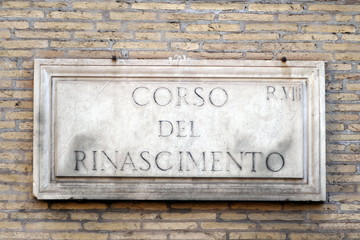 nomi delle strade e piazze di roma,italia