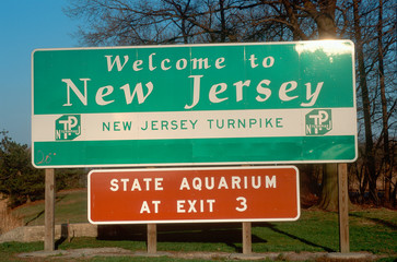 Welcome to New Jersey Sign