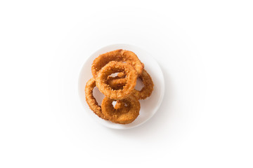 Deep Fried Onion Rings Isolated