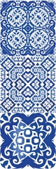 Ethnic ceramic tiles in portuguese azulejo.