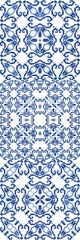 Antique azulejo tiles patchworks.