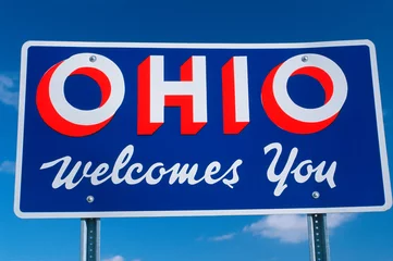 Fotobehang Welcome to Ohio Sign © spiritofamerica