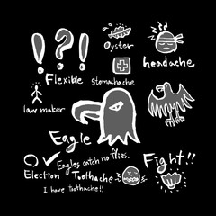 아이디어 일러스트 / 손으로 그린 캐릭터