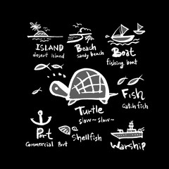 아이디어 일러스트 / 손으로 그린 캐릭터