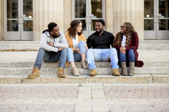 Cute Shot Of Friends Joking And Laughing Together Spreading Positivity Around