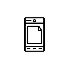 android mode icon design line style. Perfect for application, web, logo and presentation template