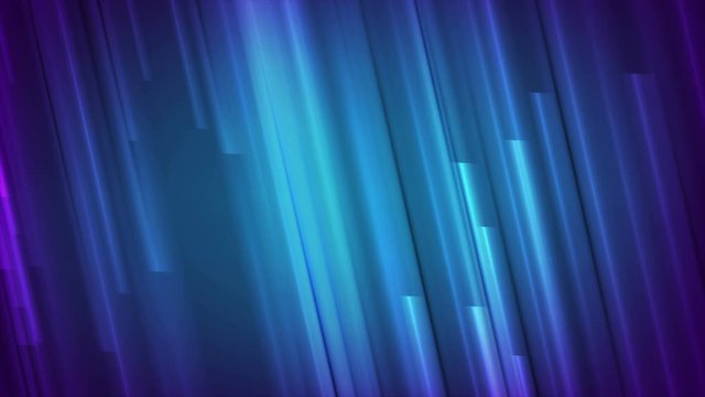 Blue neon glowing stripes abstract modern motion background