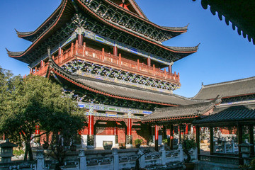 Fototapeta premium mu fu in lijiang,china