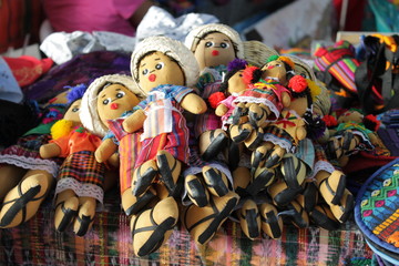 Muñecas típicas de Guatemala