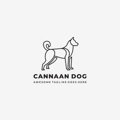 Vector Logo Illustration Wild Mouse Line Art Style