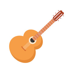 guitar instrument icon, colorful design