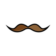 Mustache icon. Design template vector