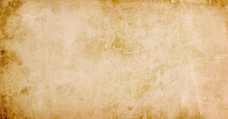 Old brown paper, beige, vintage, antique, blank, rough,spots, streaks, dirty, space for text