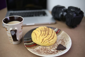 Businessman work on laptop for project.  at home office looking for job on notebook. Unrecognizable man using modern portable computer.