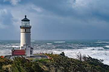 North Head Lighthouse at Cape Disappointment Washington © westwindgraphics