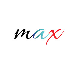 Max Logo For Company Vector Template Design Illustration - obrazy, fototapety, plakaty