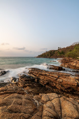 beautiful blue sky tropical coast beach paradise ocean summer sea at PP Island, Krabi,  Phuket, Thailand. guiding plan idea for backpacker go relax and rest on long weekend to see sunset and sunrise 