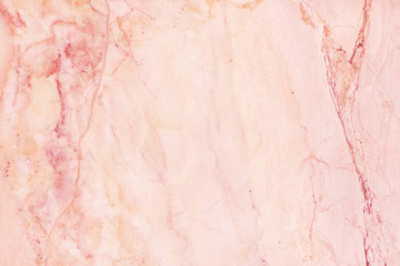 Rose gold marble texture background with high resolution, counter top view of natural tiles stone in seamless glitter pattern and luxurious.