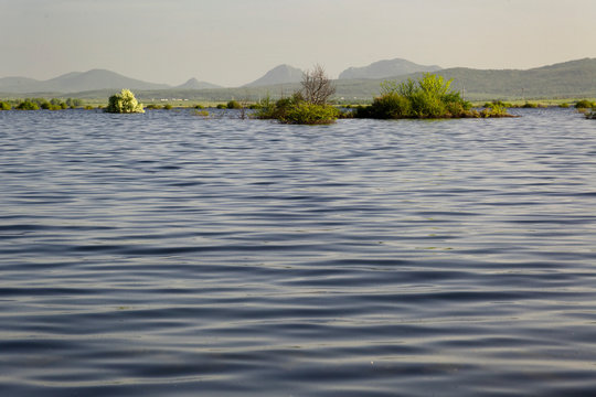 The flood in Krbavsko polje, Croatia