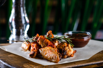 chicken wings grilled beer snack