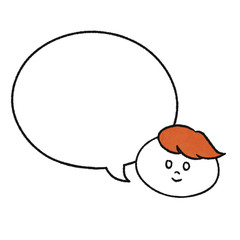ふきだし　男の子