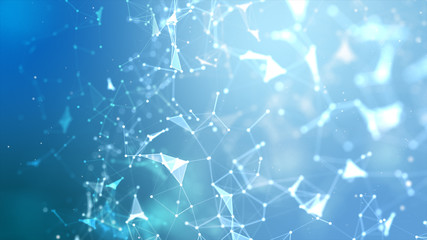 Abstract background Dot and connect line for cyber technology futuristic and network connection...
